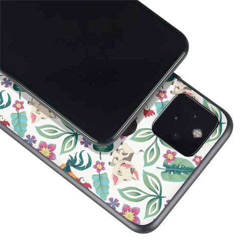 Disney Princess Moana Pua and Heihei Pattern Google Pixel 5a Skin